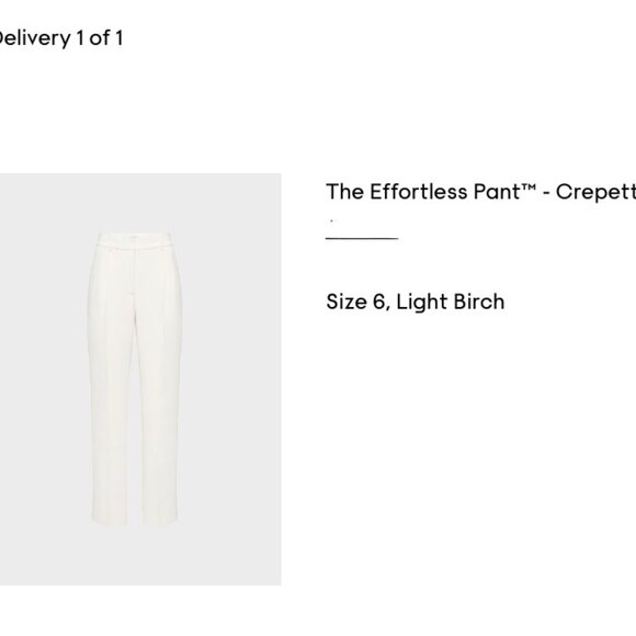 Aritzia The Effortless Pant™ - Crepette™ Light Birch Size 6 - Picture 8 of 9